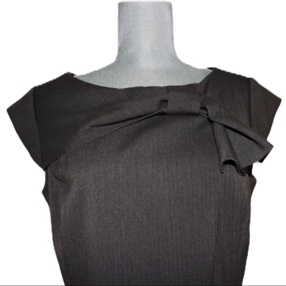 R&K Career Solid Gray Professional Dress 12 - Picture 2 of 6